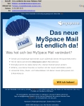 MySpace Mail Beta Einladung per E-Mail